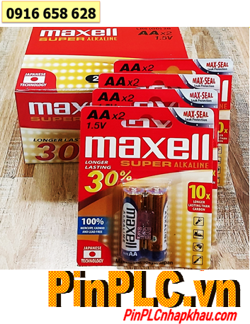 COMBO 01HỘP 12vỉ=24viên Pin AA 1.5v Maxell LR6(GD)2B Super Alkaline MẪU MỚI _Giá chỉ 216.000/Hộp